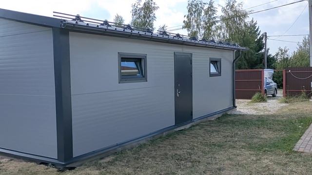 Гараж 5 на 9 м из сендвич-панелей