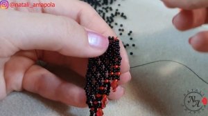 Bead NECKLACE/Diy necklace/Black necklace/КОЛЬЕ из бисера/Колье своими руками/Натали Амапола