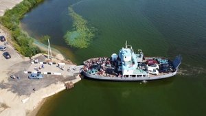 Паромная переправа п.Юрино- с.Сумки,респ.Марий Эл