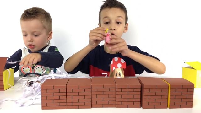 ЧЕЛЛЕНДЖ Супер Марио игрушки. Super Mario toys Unboxing смотреть онлайн