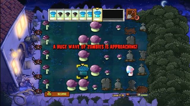 CGRgameplay - PLANTS VS. ZOMBIES (Xbox 360) Level 2-10 Walkthrough смотреть онлайн