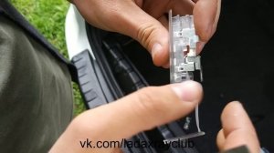 Диодная плата в плафон бардачка, багажника и двери Lada Vesta и Xray