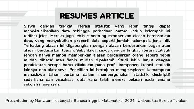 Journal Articles (Education Mathematics)