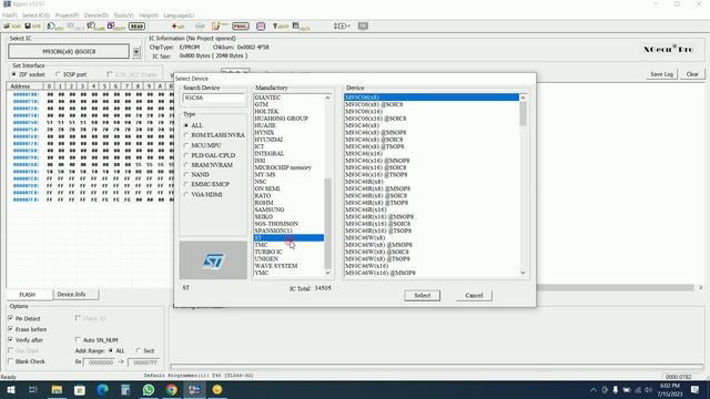Sagem UCH-N2 - Read Pin Code and ISK on bench from eeprom 93C66 смотреть онлайн