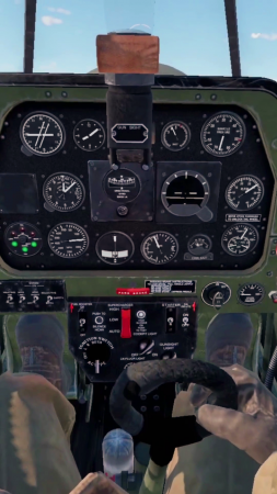 Взлет на истребителе P-51C-10 Mustang в VR шлеме в War Thunder.