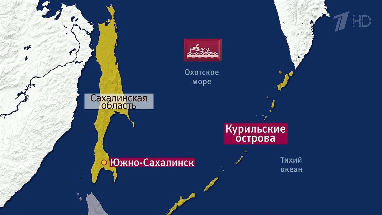 Охотское море расположено в тихом океане