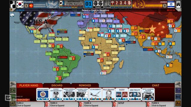 Twilight Struggle, OTSL. Aran Warszawski (USSR) - David Choo (USA) смотреть онлайн