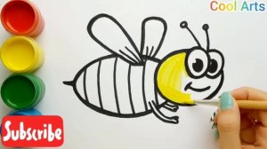 How to Draw a Bee ??? Как нарисовать Пчелу