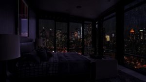 The Sound of Rain for Sleep - Sleeping in a Million Dollar Apartment in NY -  Rain Sleep ASMR