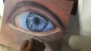 КАК НАРИСОВАТЬ ГЛАЗ МАСЛЯНОЙ КРАСКОЙ,HOW TO DRAW THE EYE WITH OIL PAINT