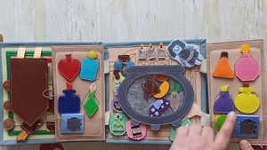 Harry Potter felt book with finger toys . Гарри Поттер, книга из фетра с пальчиковыми игрушками