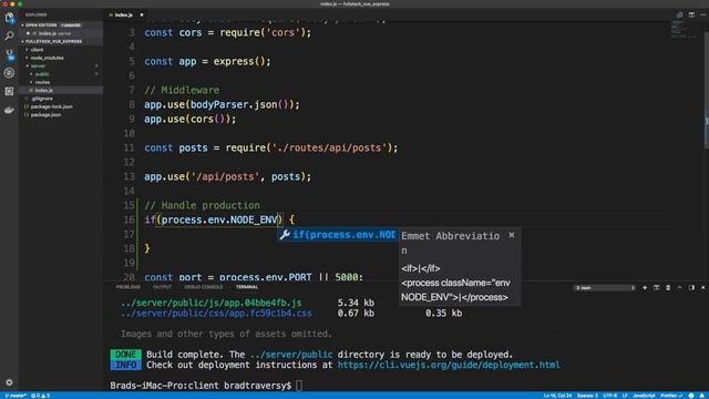 Full Stack Vue.js, Express & MongoDB [3] - Prepare & Deploy смотреть онлайн