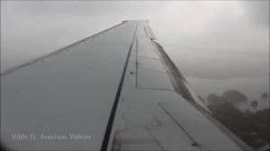 Scandinavian Airlines 737-800 Onboard Landing at Bergen Airport, Flesland