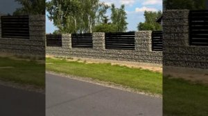 #заборыгабион#габины Забор с габионами своими руками