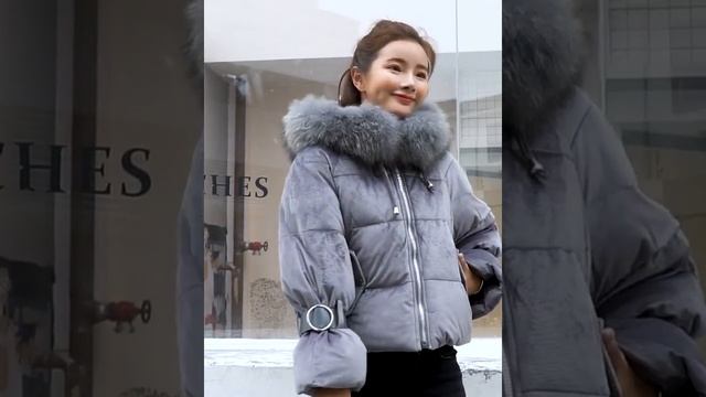 Зимняя куртка; короткая плотная вельветовая свободная повседневная хлопковая куртка пуховик смотреть онлайн