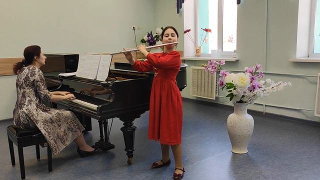 Заморская Василиса. 10 лет. Флейта. Гендель. Allegro / Сапаров. "Alla Tango". смотреть онлайн