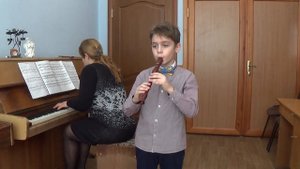 Баркарола Ф. Шуберт блокфлейта