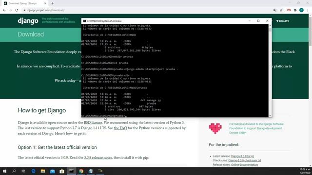 curso python 2020 - instalacion de django смотреть онлайн