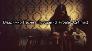 Владимир Песня - Прощай (dj Proale 2024mix)