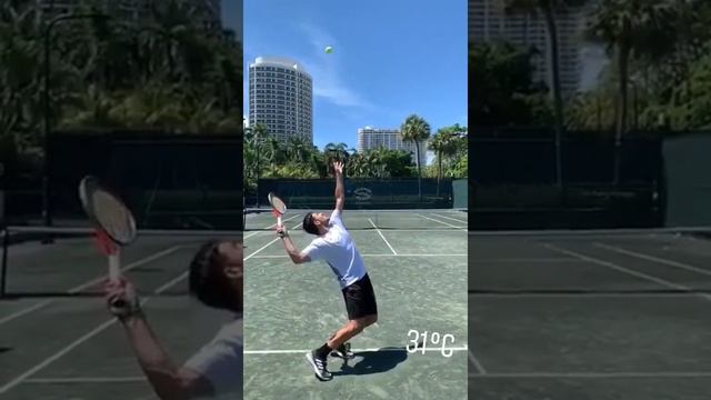 Cristian Garín Serve in Slow Motion