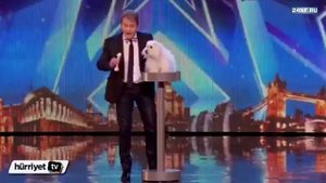 Говорящая собака на шоу талантов в Британии