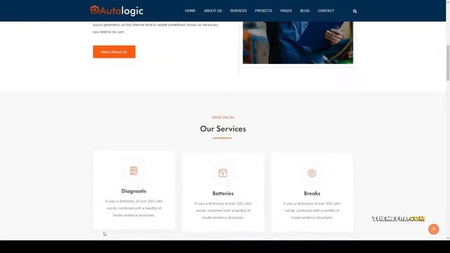 Autalogic - Car Repair Services React Template car service automobile смотреть онлайн