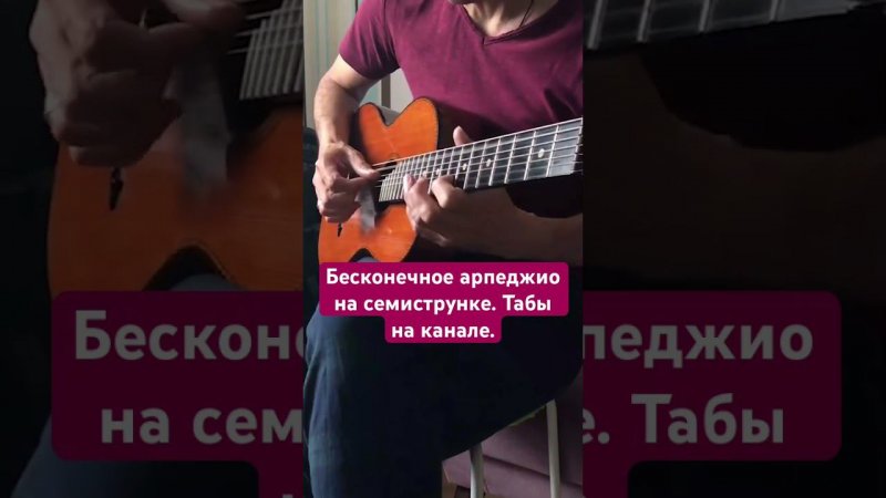 Семиструнная гитара- Арпеджио в Соль мажоре.#семиструннаягитара #fingerstyle