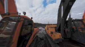 Так добывают гранит в Карелии: месторождение черного габбро-диабаза Другорецкое-2, Стоун Маркет