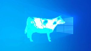 Польская корова на разных скоростях. Windows 10