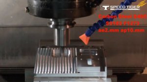 Фрезы серии PVE  400PLUS  фрезерование Ст45 компании Speed Tiger