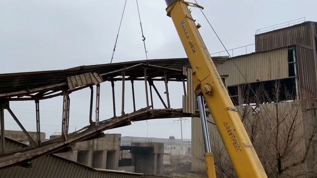 Демонтаж галерее, автокраном xcmg 65 тонн смотреть онлайн