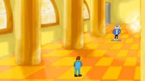 Анимация Undertale «Битва с Сансом»