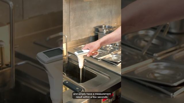 testo 270 oil tester in use at a fast food outlet