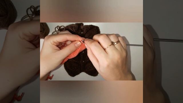 Узор "Листья на ветке" Вязание спицами.