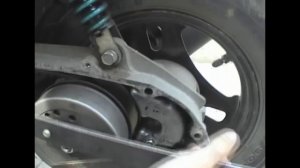Замена ремня вариатора скутера Suzuki Address