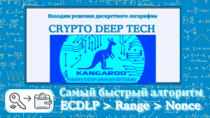 Pollard's Kangaroo находим решения для ECDLP secp256k1 PRIVATE KEY + NONCES в известном диапазоне