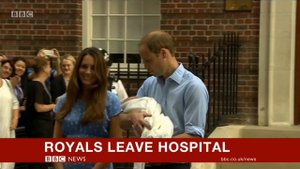 Prince George Alexander Louis - Royal Baby FIRST APPEARENCE!  Prince William Kate MiddletonHospital