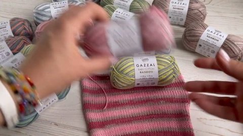 Обзор пряжи Gazzal baby cotton rainbow