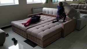 "ЛОРД" диван-кровать угловой модульный (механизм трансформации "Аккордеон") - небольшой
