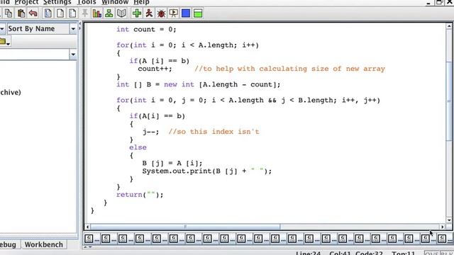 given an integer array, create a new smaller array that doesn't include the int b - java смотреть онлайн