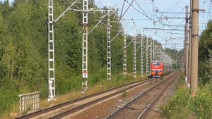 ЭП2К-155 с фирменным поездом "Арктика" Москва - Мурманск