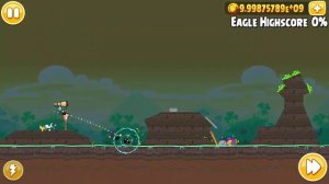 Angry Birds Seasons Go Green, Get Lucky! (Mighty Eagle 100% Feather) All levels