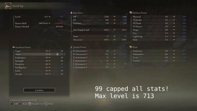 Elden Ring - Max Level 713 and 99 all stats with 1.7 Billion Runes смотреть онлайн