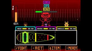 DELTATRAVELER Underfell Sans Genocide Fight.