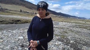 Е.Казанцева рассказывает о "сокрытом затоплении" с.Белый Ануй.