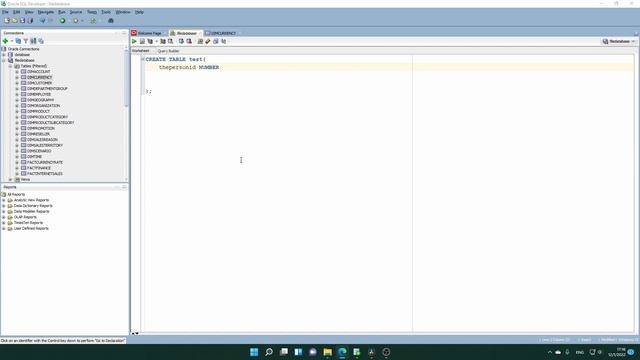 ORACLE SQL TUTORIAL: CREATE TABLE Oracle SQL Developer | CREATE TABLE