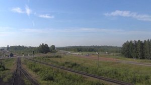 Круговое движение на въезде в Лесосибирск.