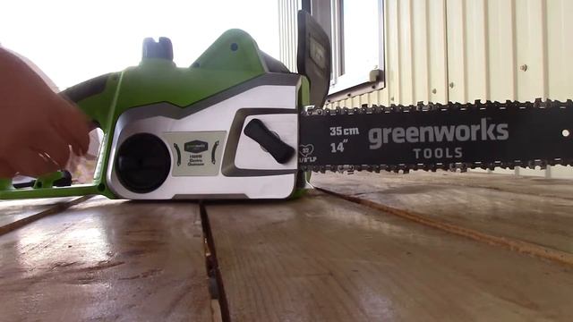 Электрическая цепная пила Greenworks GCS1836, 1800W смотреть онлайн