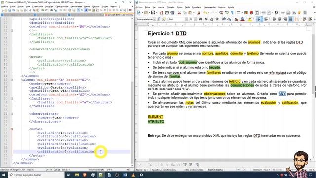 Ejercicio DTD XML RESUELTO Paso a paso (3/3) смотреть онлайн
