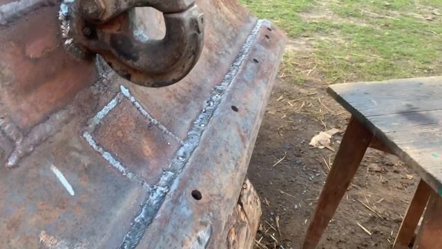 Отвал с фаркопом на заднюю навеску Т-40,МТЗ,ЮМЗ,Т-25. Переделка отвала ТДТ-55 под автосцепку. смотреть онлайн